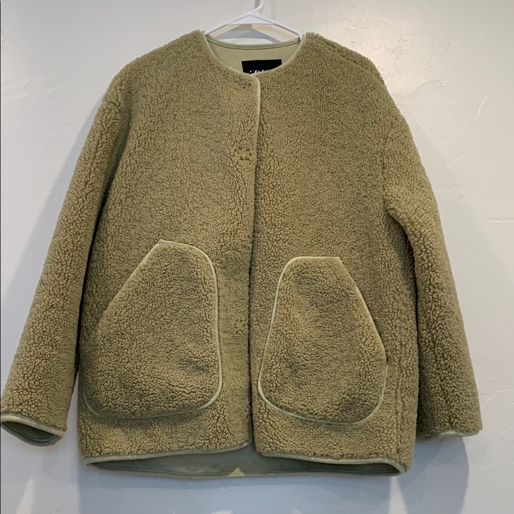 Cozy Tan Sherpa Jacket